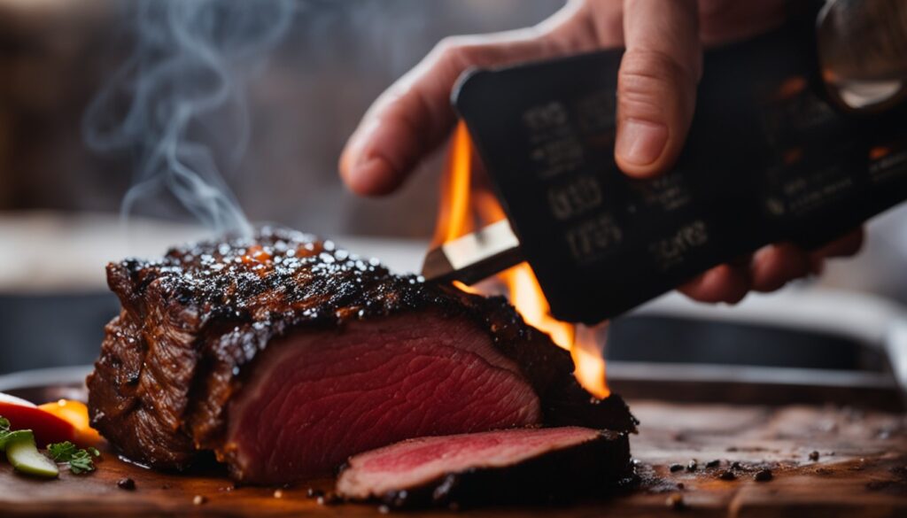using a meat thermometer for brisket