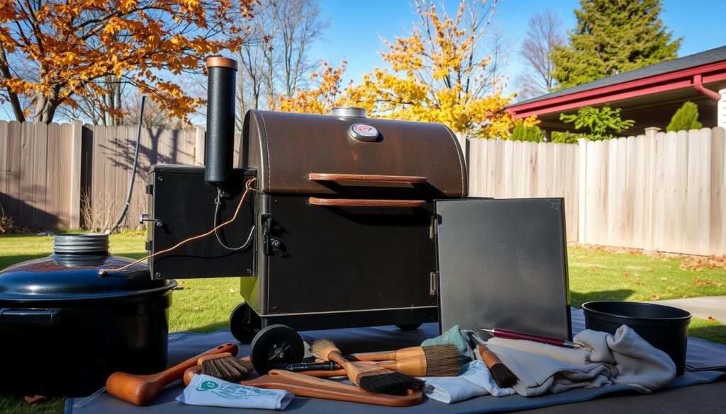 Preparing smoker for storage