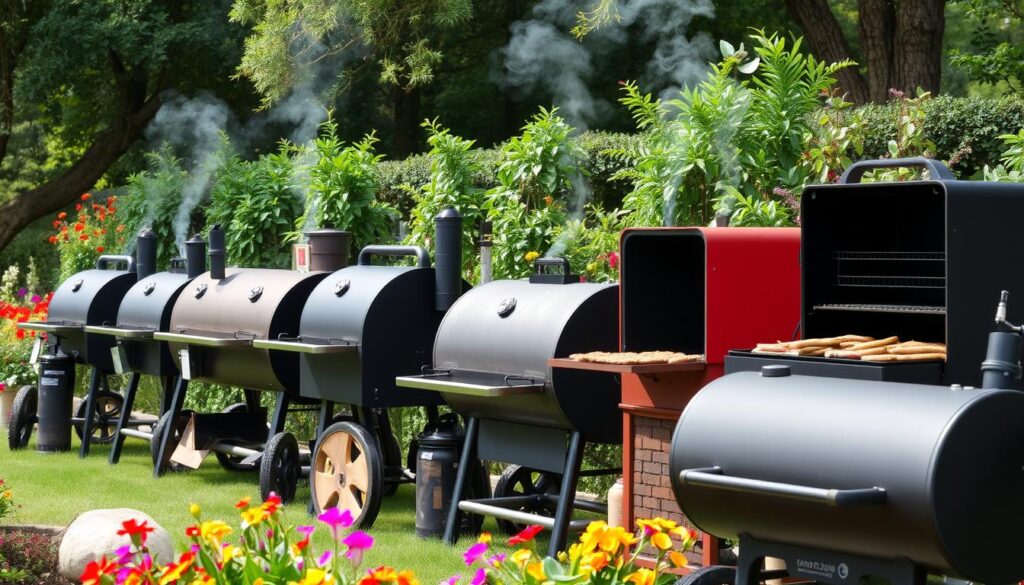 charcoal and wood-fired smokers